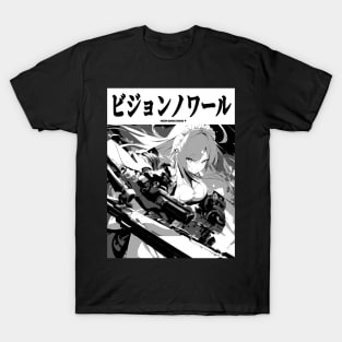 Cyberpunk Cyborg Maid Girl Japanese Vaporwave Urban Aesthetic 4 T-Shirt